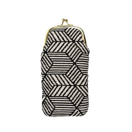 Funda para gafas Artebene Majoie con rayas blancas y negras
