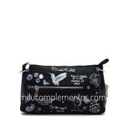 Bolso Frida Kahlo color negro de mujer de la colección Diary