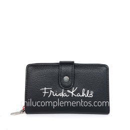 Cartera Frida Kahlo negra de mujer de la colección Diary trasera