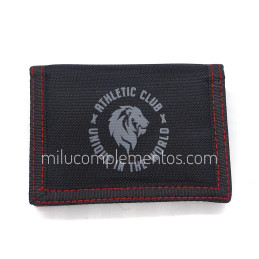 Cartera juvenil Athletic club Unique negra velcro nueva colección