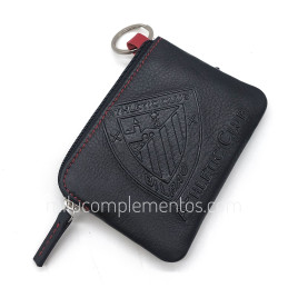 Monedero llavero Athletic club Escudo relieve de piel