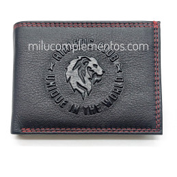 Cartera Athletic club Unique relieve de piel de caballero
