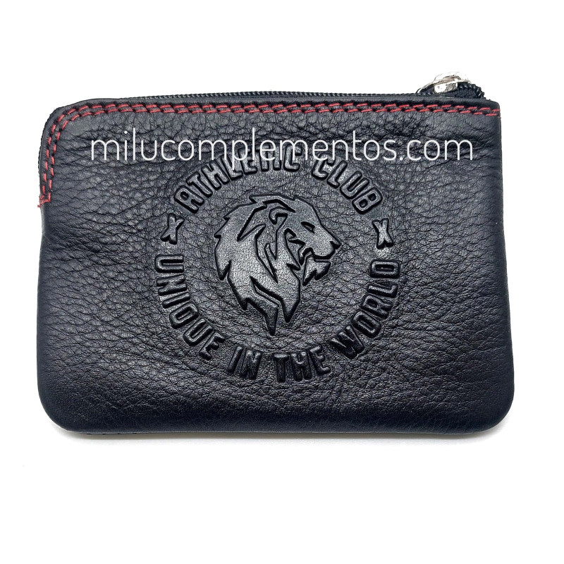 Monedero Athletic club Unique relieve de piel de chico producto oficial