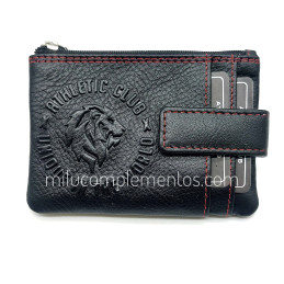 Monedero-tarjetero Athletic club Unique relieve de piel de hombre