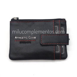 Monedero-tarjetero Athletic club colección Metálico de piel de chico nueva temporada 2025 2026
