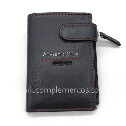Cartera Athletic club colección Metálico de piel de caballero nueva temporada 2025 2026