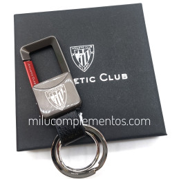 Llavero Athletic Club piel mosqueton rojo