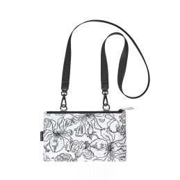 Paraguas plegable Clima blanco con funda de bolso de mujer