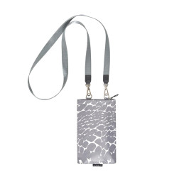 Paraguas plegable Clima gris con funda de bolso de mujer