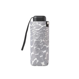 Paraguas plegable Clima gris con funda de bolso de señora