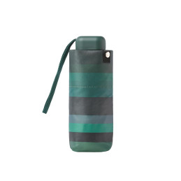 Paraguas plegable Clima verde multicolor con funda de bolso de chica