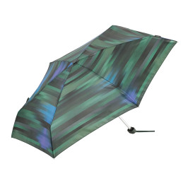 Paraguas plegable Clima verde multicolor con funda de bolso de señora