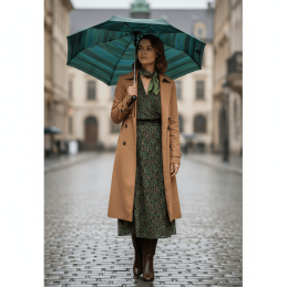 Paraguas plegable Clima verde multicolor con funda de bolso de mujer temporada otoño invierno 2025 2026 online