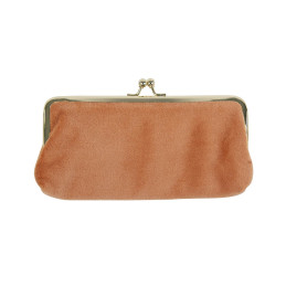 Funda para gafas ojitos Artebene terciopelo color albaricoque