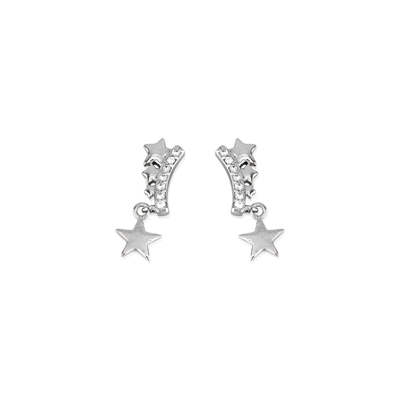 Pendientes estrellas de plata de ley 925 de mujer