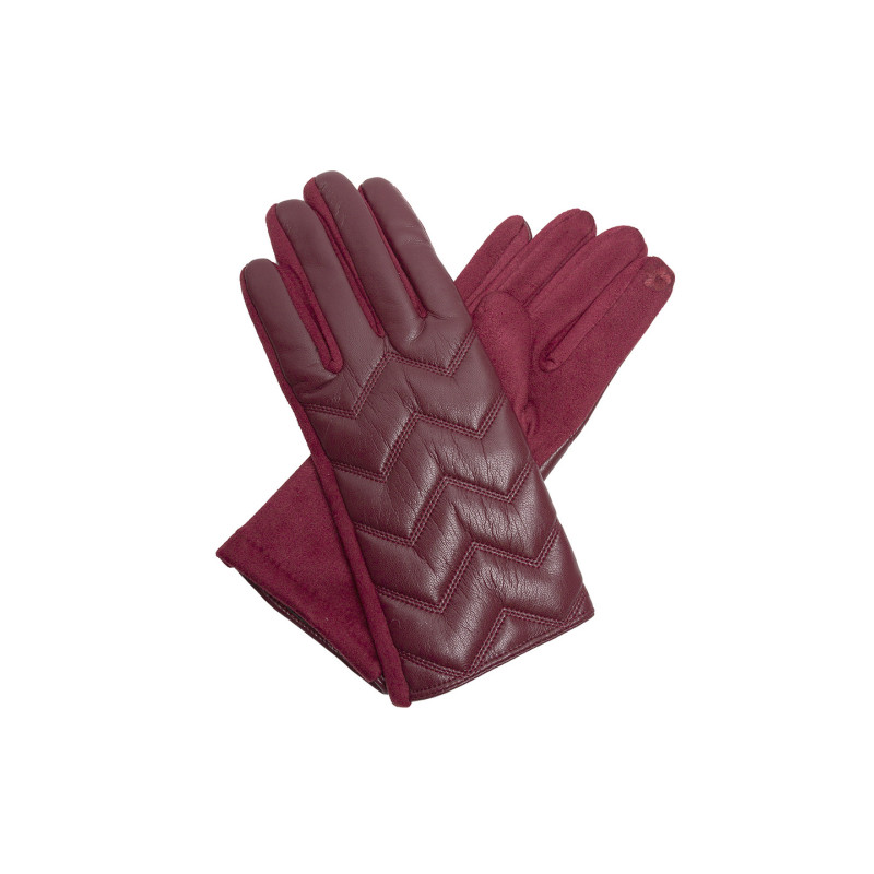 Guantes táctiles burdeos de Tantrend de señora
