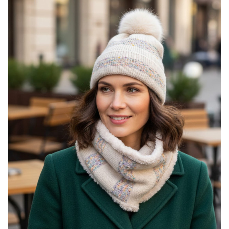 Conjunto Tantrend beige multicolor de mujer nueva temporada colección otoño-invierno 2025 2026 en tienda online