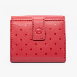 Cartera Athletic club roja lunares woman de piel