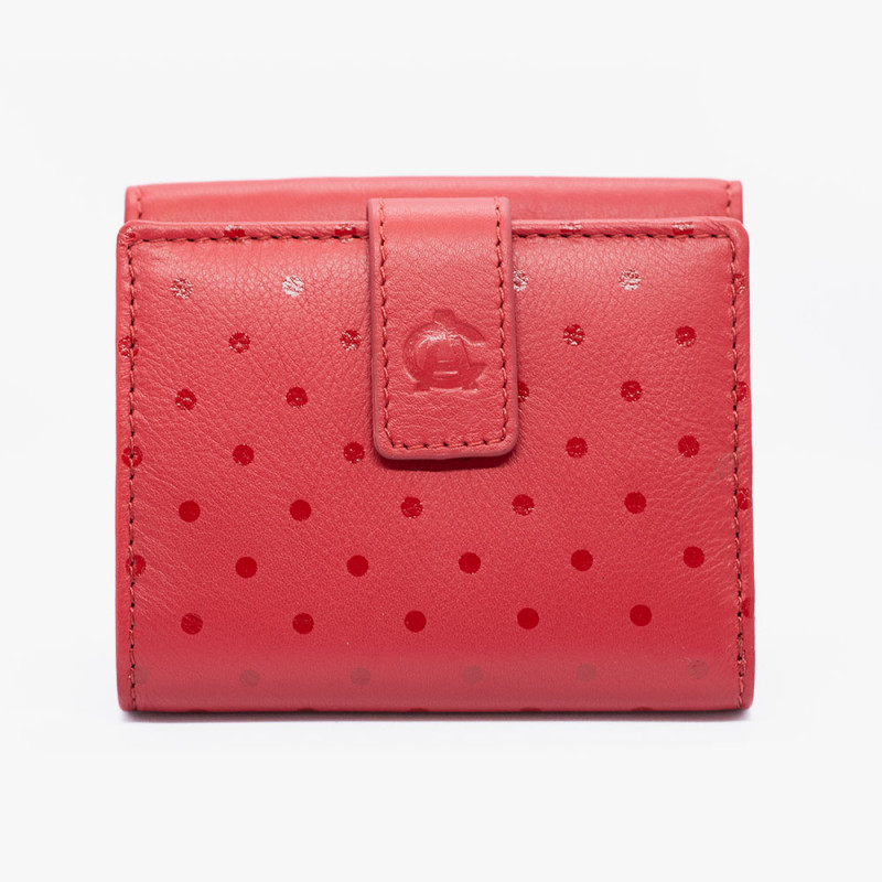 Cartera Athletic club roja lunares woman de piel
