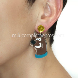 Pendientes de metacrilato SCOOBY DOO efecto espejo