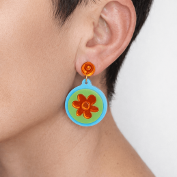 Pendientes de metacrilato SCOOBY DOO efecto espejo en tienda online