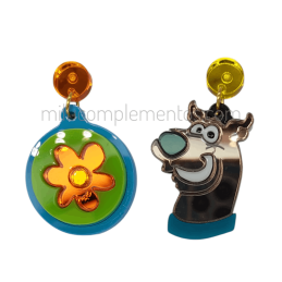 Pendientes de metacrilato SCOOBY DOO efecto espejo nueva colección primavera-verano 2026