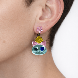 Pendientes de metacrilato SCRUMP efecto espejo nueva colección