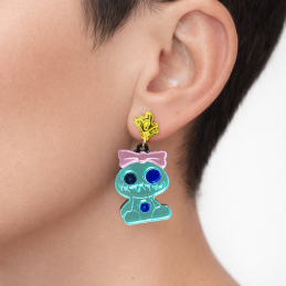Pendientes de metacrilato SCRUMP efecto espejo nueva temporada