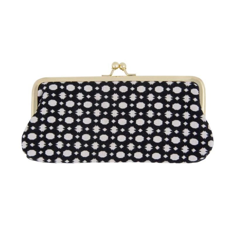 Funda gafas blanco y negro de lunares Artebene