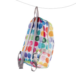Mochila reutilizable Artebene de topos multicolor mujer