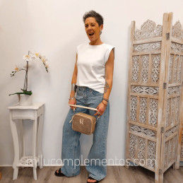 Bandolera Caramelo – Colección Nayma Camel de mujer