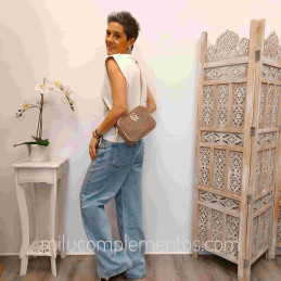 Bandolera Caramelo – Colección Nayma Camel en tienda online