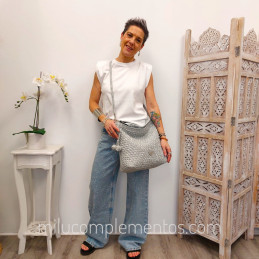 Bolso Hobo Caramelo – Colección Narda Perla de mujer