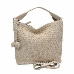 Bolso Hobo Caramelo – Colección Narda Beige doble correa
