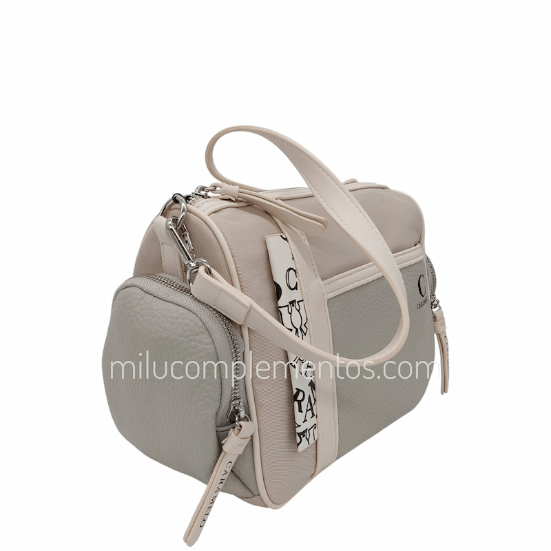 Bolso de Hombro Caramelo – Colección Nora Beige de mujer