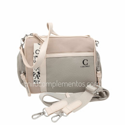 Bolso de Hombro Caramelo – Colección Nora Beige dos correas
