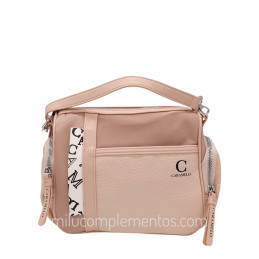 Bolso de Hombro Caramelo – Colección Nora Nude correa corta