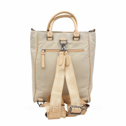 Mochila-bolso Caramelo – Colección Narell Beige parte trasera