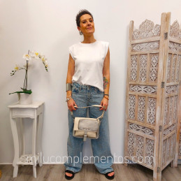 Bolso Bandolera Caramelo – Colección Neida Perla de chica