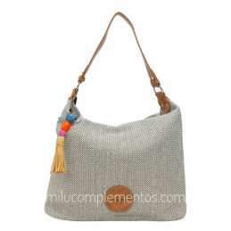 Bolso Hobo Caramelo – Colección Nazaret Kaki nueva temporada