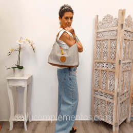 Bolso Hobo Caramelo – Colección Nazaret Kaki de señora
