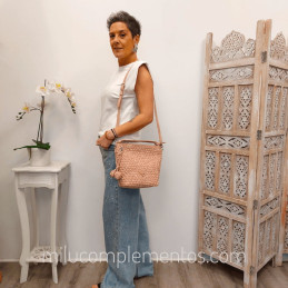 Bolso Bandolera Caramelo – Colección Narda Nude de mujer