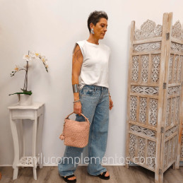 Bolso Bandolera Caramelo – Colección Narda Nude de señora