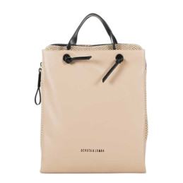 Mochila Devota & Lomba beige sofisticada de mujer