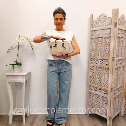 Bolso Devota & Lomba blanco roto elegante de señora