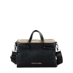 Bolso Devota & Lomba negro doble correa