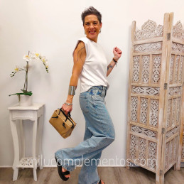 Bolso bandolera Devota & Lomba beige de chica