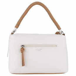 Bolso Lois Jeans marrón-blanco forrado