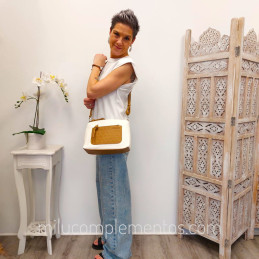 Bolso Lois Jeans marrón-blanco de mujer 2026