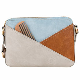 Bolso Lois Jeans beige multicolor bandolera